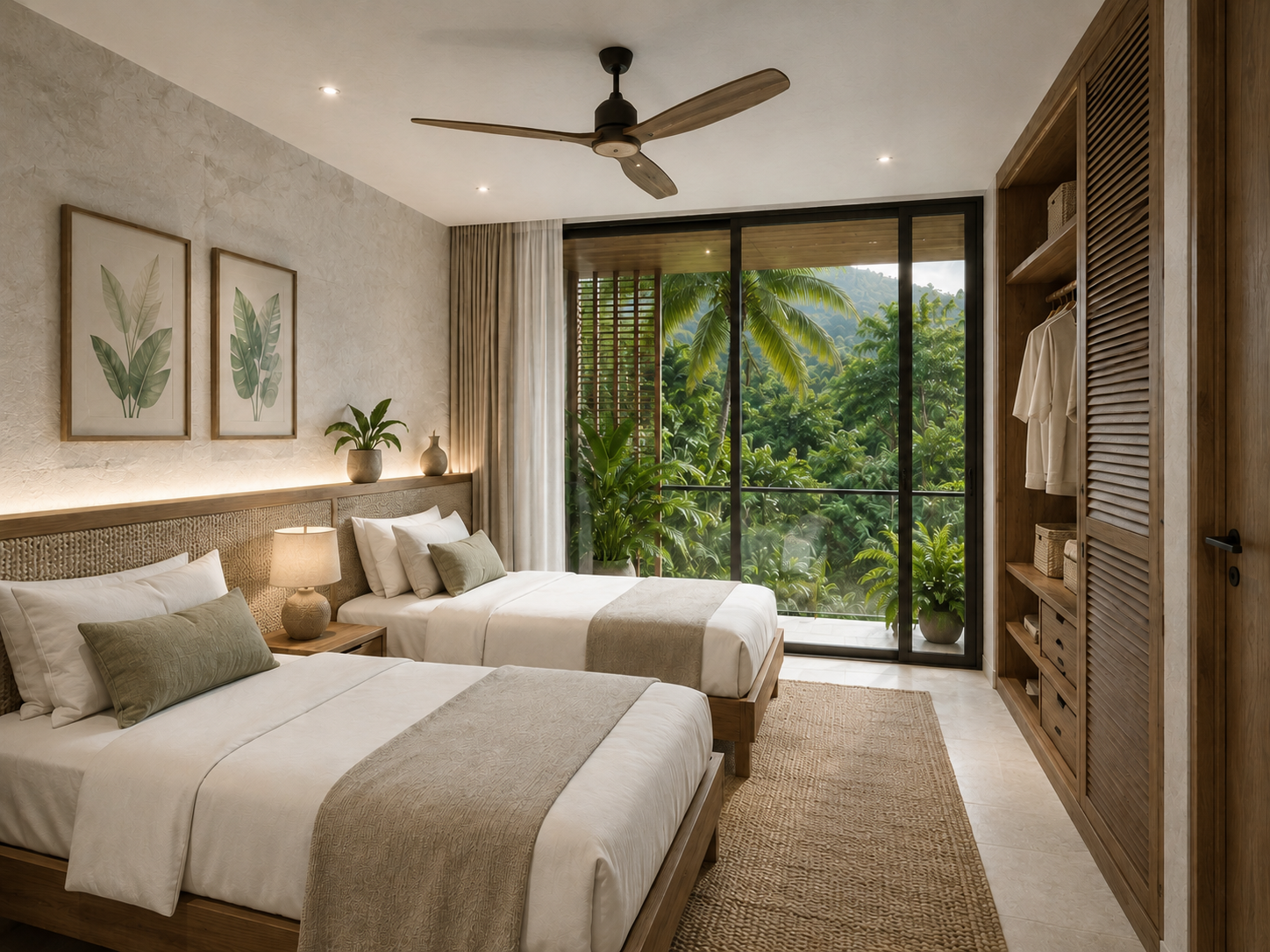 Villa privada. Render ilustrativo casa modelo.